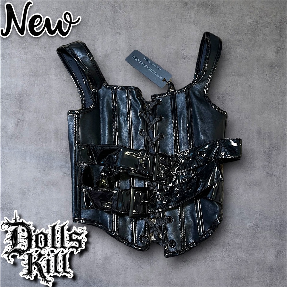 🔴Dolls Kill Widow “Crush Your Soul” Corset Top – Size XS – Brand New (SOLD OUT)